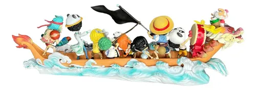 Figura Barco De Dragon 35cm Con Personajes One Piece