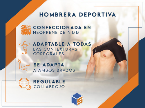 Hombrera Deportiva Neoprene Tendinitis Hombro Manguito Dema