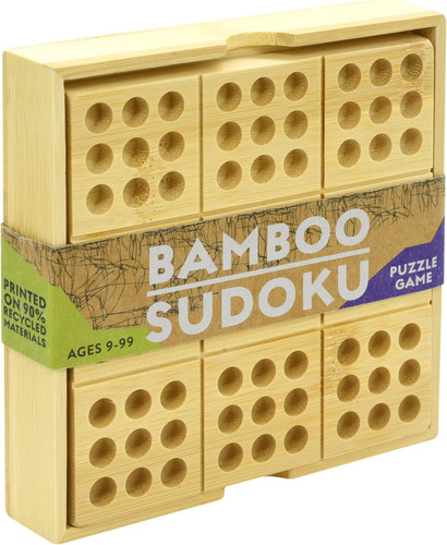 Project Genius Ecologics Sudoku De Bambú, Rompecabezas Ecoló