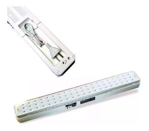Imagen 1 de 9 de Luz De Emergencia Atomlux 2020 Slim Bateria Litio 60 Leds