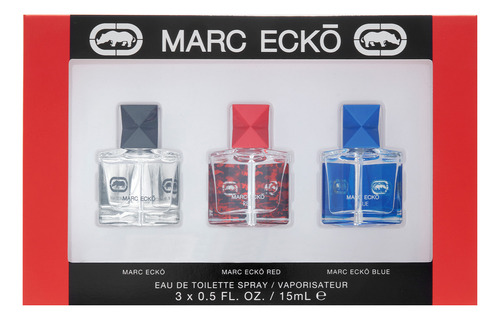 Marc Ecko Set 3 Pzas Eau De Toilette Spray Para Hombre 15 Ml