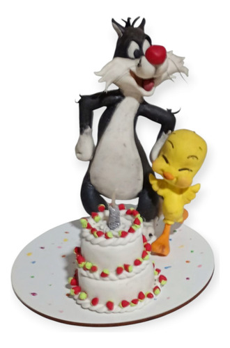 Adorno Para Torta Vela Silvestre Negro Silvestre