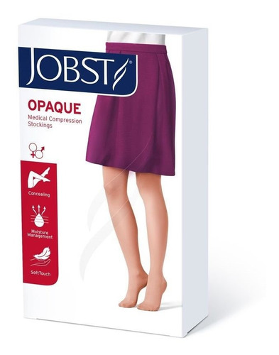 Media Jobst Opaque Ala Rodilla Compresión 20-30 Punta Abiert