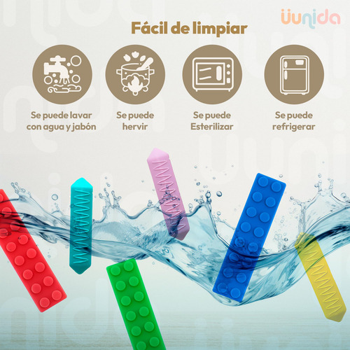 Uunida Bebê Silicone Mastigável Sensorial Mordedor -