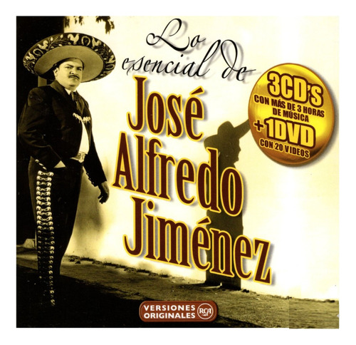 Lo Esencial De Jose Alfredo Jimenez 3 Discos Cd + Dvd