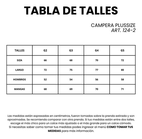 Campera Invierno Termica Talles Especiales I Am