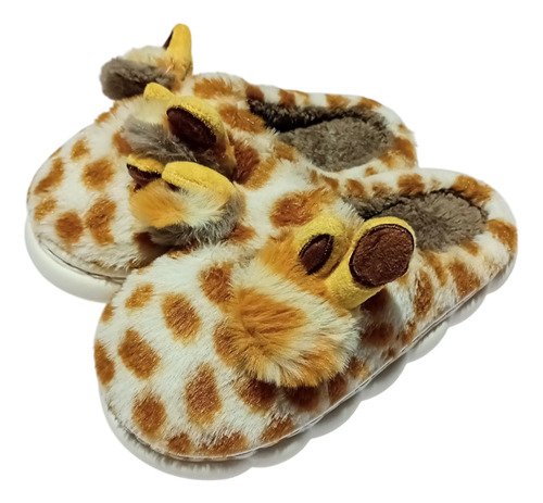 Pantuflas Animales Piel Corderito Unisex Para Niños Y Niñas