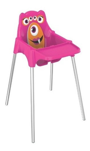 Cadeirao Infantil Refeicao Monster Rosa Tramontina 92372060