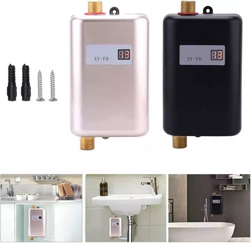Calentador Agua Eléctrico Instantáneo Hogar 3000w Ajustable