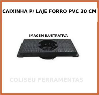 Caixinha P/ Laje Pvc 30cm Forro Preta Pct C/ 10 Peças *