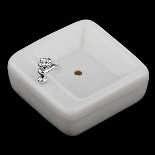 Modelo De Lavabo De Baño De Lavabo Cuadrado De Cerámica En
