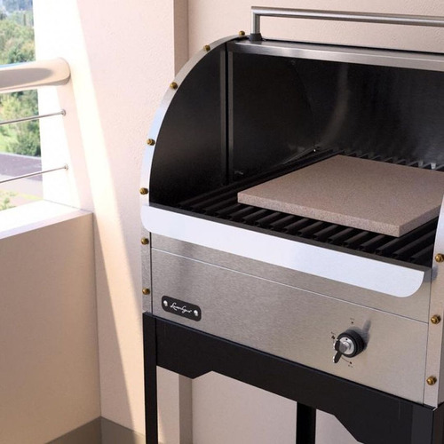 Imagen 5 de 10 de Parrilla A Gas Movil Chulengo Luxorgas Tapa 55 Cm Acero