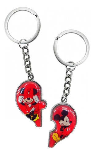 Chaveiros Dia Namorados Metal Magnético Disney Mickey Minnie