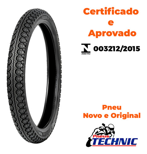 Pneu Dianteiro Biz 100/ 110/ 125 60-100-17 Tiger Technic