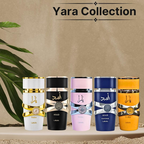 Kit De Perfumes Lattafa Yara 5 Fragrâncias 100ml Cada