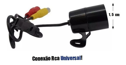 Imagem 2 de 4 de Camera De Ré Borboleta Led Visão Noturna Fiat Grand Siena