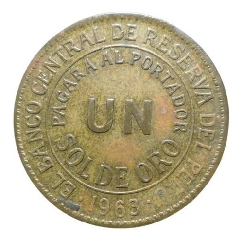Perú 1 Sol De Oro 1963  Rt2#3