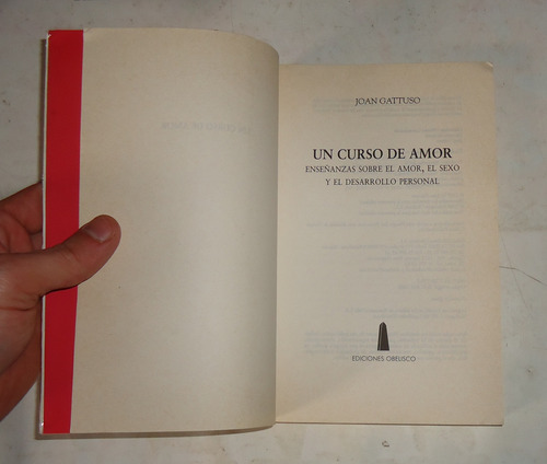 Un Curso De Amor Joan Gattuso Ed. Obelisco (Usado)