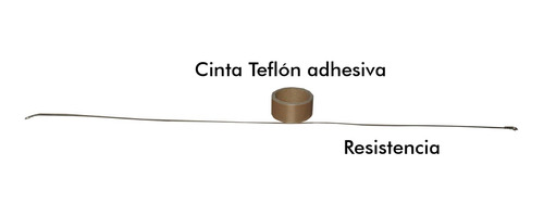 Resistencia Y Teflón De Repuesto Para Selladora -pedal 60 Cm