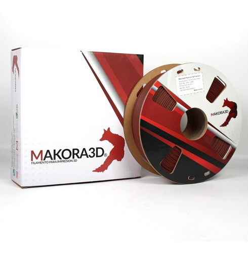 Imagen 2 de 10 de Filamento Pla+ - Makora3d - Madera 4 Tipos - Wood