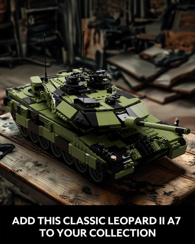 Nifeliz Leopard Ii A7 Tank, Set De Construcción De Tanques Y