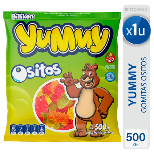 Gomitas Yummy Ositos Billiken Sin Tacc - Mejor Precio