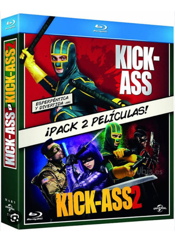 Kick Ass 1 Y 2 En Discos Bluray En Alta Definición Full H D 