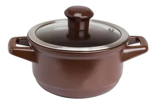 Caçarola Em Cerâmica 16cm 1,1 Litros Chocolate Ceraflame