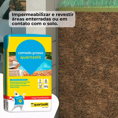 Argamassa Resiste A Pressao D' Agua Quartzolit