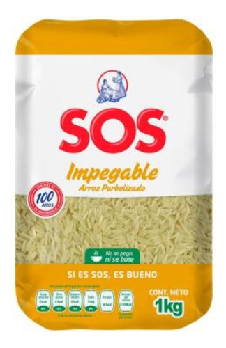 6 Pza Arroz Sos Impegable Parbolizado 1 Kg