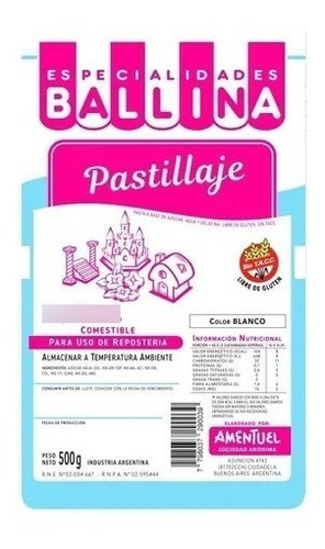 Pastillaje Ballina X 500 Gr.