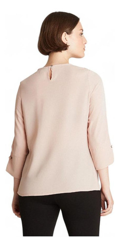 Blusa Escote Redondo Mujer Lorenzo Di Pontti Rosado