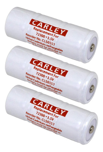 3 Lámparas Carley 72300 Baterías De Reemplazo Para Welch All