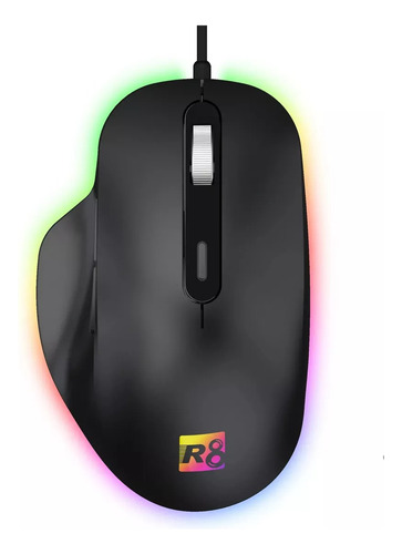 Mouse Gamer Rgb 6 Botoes 7200 Dpi Onor Adapt 1620 Letron Cor Preto