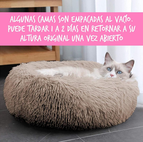 Imagen 9 de 10 de Cama Antiestrés Peluda Para Perros Y Gatos 40 Cm Originales