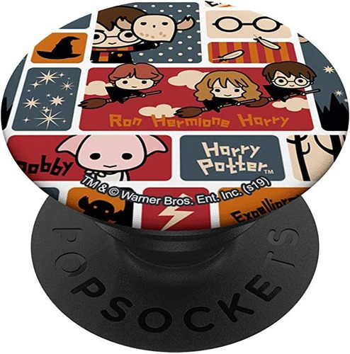 Harry Potter Cute Chibi Pattern Popsockets Swappable Popgri