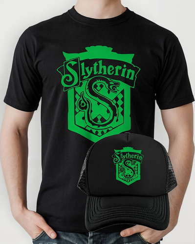 Playera Y Gorra Unisex Slytherin Harry Potter