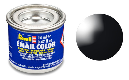 Pintura Revell Enamel Brilloso Color 321 07 Negro - Black