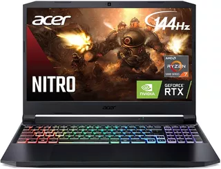 Acer Nitro Ryzen 7 5800h Rtx 3060 16g 512 144 Portatil Gamer