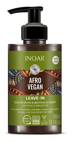 Inoar Afro Vegan Leave In 300 Ml
