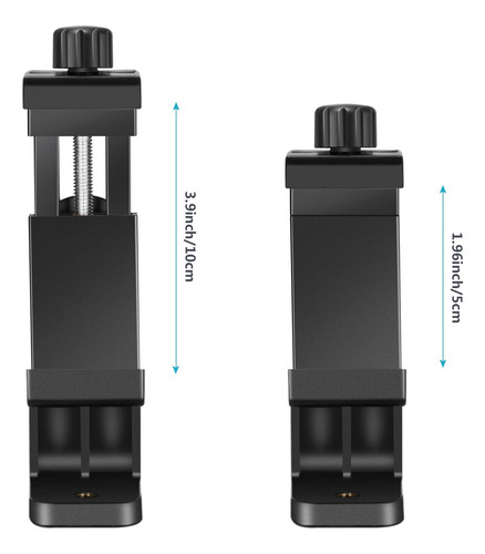 Imagen 2 de 8 de Neewer Soporte De Smartphone Clip Vertical Para Trípode