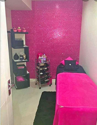 Papel Mural Autoadhesivo Fucsia Gliter Fucsia