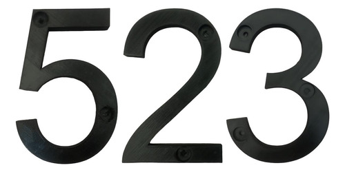 Números 3d Residencias, Mxgnb-523, Número 523, 17.7cm Altura