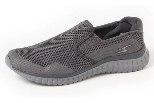 Imagem 2 de 5 de Adrun Tênis Iate Masculino Slip On Ultraconforto 8617m Cinza