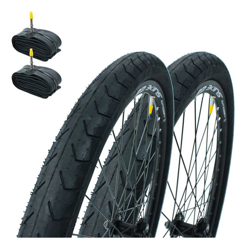 Par Pneu Bicicleta 29 X 1.95 Pirelli Phantom Street + Camara Cor Preto