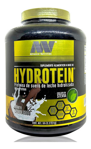 Hydrotein Whey Protein Chocolate Coco 5 Lbs Advance Nutrition