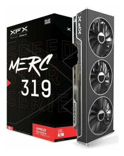 Xfx Speedster Merc319 Rx 7800 Xt Negro Tarjeta Gráfica Para 