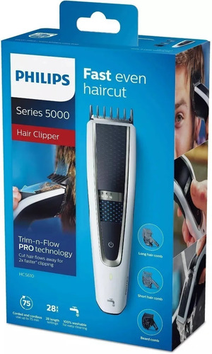 Cortacabello Philips Hc5610/15 Recarbable Lavable 28pos