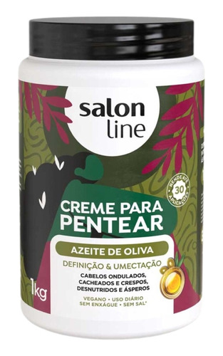 Salón Line Crema Peinar Aceite De Oliva. Definición Y Humect