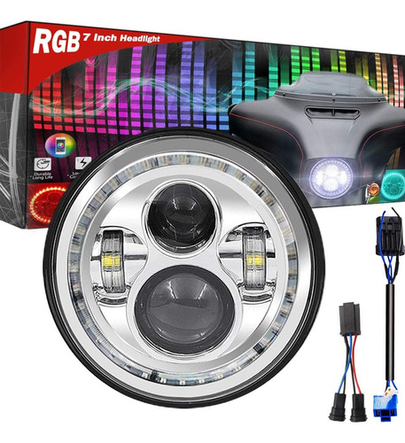 Faro Led De 7 Pulgadas Para Hd Street Glide Special, Con ...